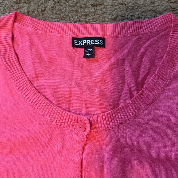 Express pink cardigan New condition - Picture 2 of 3
